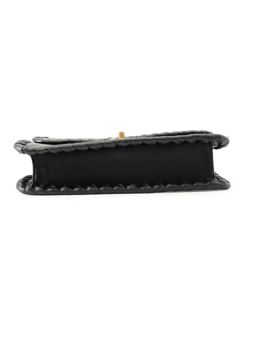 Chanel Chain Shoulder Bag Quilted CC Logo Single Flap Black
